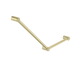 Nero Mecca Care 32mm Ambulant Toilet Grab Rail 45 Degree 750mm Brushed Gold