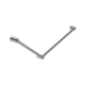 Nero Mecca Care 32mm Dda Grab Rail Set 45 Degree 750mm Brushed Nickel