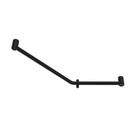 Nero Mecca Care 32mm Ambulant 45 Degree Bent Tube Grab Rail 450X650mm - Matt Black