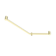 Nero Mecca Care 32mm Ambulant 45 Degree Bent Tube Grab Rail 450mm Brushed Gold