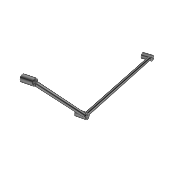 Nero Mecca Care 32Mm Dda Grab Rail Set 45 Degree 750X900Mm Gun Metal