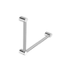 Nero Mecca Care 32mm Ambulant Toilet Grab Rail 90 Degree 450mm Chrome