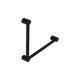 Nero Mecca Care 32mm Ambulant Toilet Grab Rail 90 Degree 450mm Matte Black