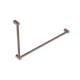 Nero Mecca Care 32mm Dda Grab Rail Set 90 Degree 600mm Brushed Bronze