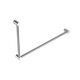 Nero Mecca Care Chrome 32mm Dda Grab Rail Set 90 Degree 600mm