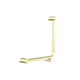 Nero Mecca Care 32mm Ambulant 90Degree Bent Tube Grab Rail 450mm Brushed Gold