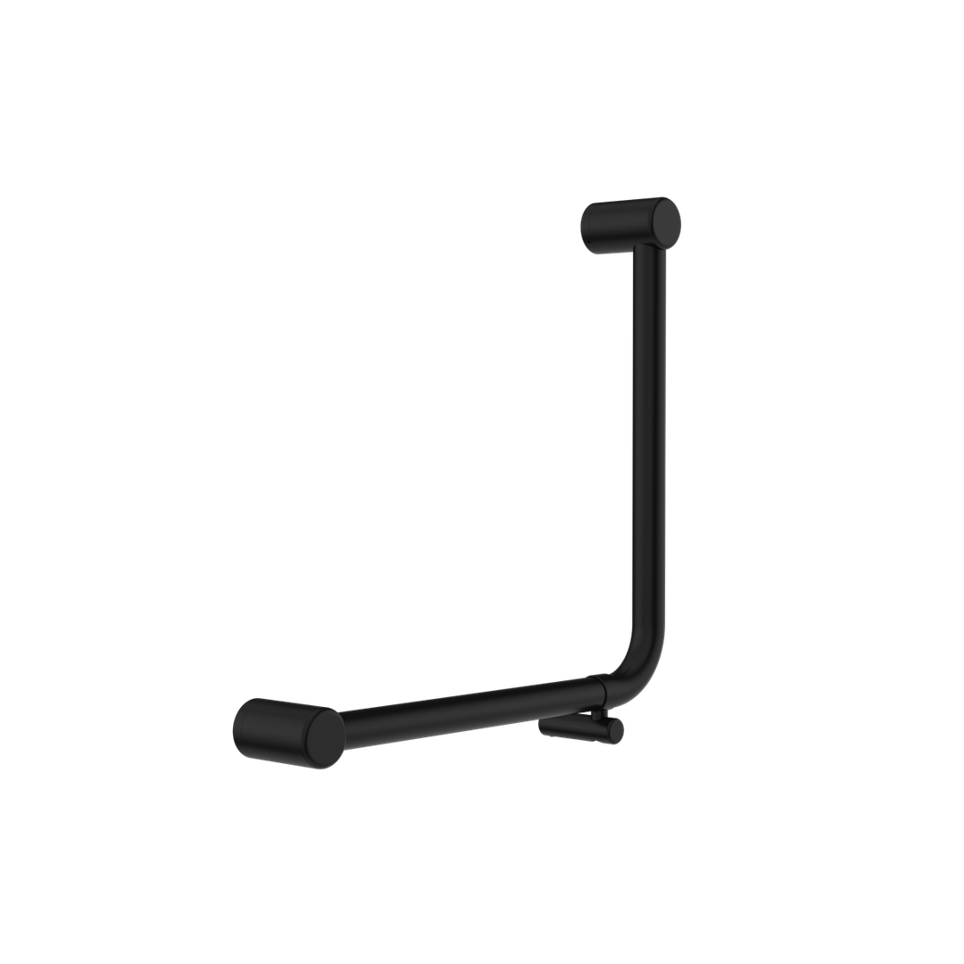 Nero Mecca Care 32Mm Ambulant 90Degree Bent Tube Grab Rail 450X450Mm Matte Black