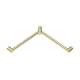 Nero Mecca Care 32mm Wrap Around Corner Grab Rail 600mm Brushed Gold