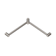 Nero Mecca Care 32mm Wrap Around Corner Grab Rail 600mm Brushed Nickel