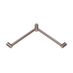 Nero Mecca Care 32mm Wrap Around Corner Grab Rail 600mm Brushed Bronze