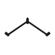 Nero Mecca Care 32mm Wrap Around Corner Grab Rail 600mm Matte Black