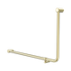 Nero Mecca Care 32mm Dda Toilet 90 Deg. Tube Grab Rail 600mm Brushed Gold