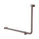 Nero Mecca Care 32mm Dda Toilet 90 Deg. Tube Grab Rail 600mm Brushed Bronze