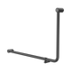Nero Mecca Care 32mm Dda Accessible Toilet 90 Degree Tube Grab Rail 600mm Gun Metal