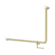 Nero Mecca Care 32mm Dda 90 Deg. Grab Rail 600mm C/W Toilet Roll Holder Brushed Gold