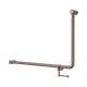 Nero Mecca Care 32mm Dda 90 Deg. Grab Rail 600mm C/W Toilet Roll Holder Brushed Bronze