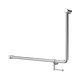 Nero Mecca Care 32mm Dda 90 Deg. Grab Rail 600mm C/W Toilet Roll Holder Chrome