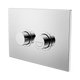 Nero Mecca Care Raised Disabled Care Flush Buttons Plate Dda Toilet Compliant Chrome