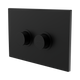 Nero Mecca Care Raised Disabled Care Flush Buttons Plate Dda Toilet Compliant Matte Black