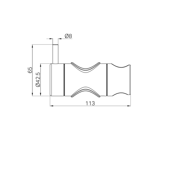 Nero Slider For Mecca Care 32Mm Grab Rail Shower Rail Set Chrome