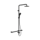 Nero Mecca Care 32mm T Bar Grab Rail 1100mm Twin Shower Set Matte Black