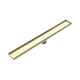 Nero Tile Insert V Channel 900X106Mm Floor Grate 90Mm Outlet Brushed Gold