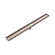Nero Tile Insert V Channel 900X82Mm Floor Grate 50Mm Outlet Brushed Bronze
