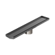 Nero Tile Insert V Channel 600X106Mm Floor Grate 90Mm Outlet Gun Metal