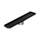 Nero Tile Insert V Channel 600X106Mm Floor Grate 90Mm Outlet Matte Black