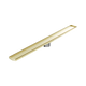 Nero Tile Insert V Channel 1200X106Mm Floor Grate 90Mm Outlet Brushed Gold