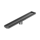 Nero Tile Insert V Channel 600X82Mm Floor Grate 50Mm Outlet Gun Metal