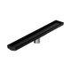 Nero Tile Insert V Channel 600X82Mm Floor Grate 50Mm Outlet Matte Black