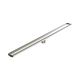 Nero Tile Insert V Channel 1200X82Mm Floor Grate 50Mm Outlet Brushed Nickel