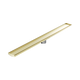Nero Tile Insert V Channel 1200X106Mm Floor Grate 80Mm Outlet Brushed Gold