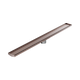 Nero Tile Insert V Channel 1200X106Mm Floor Grate 80Mm Outlet Brushed Bronze