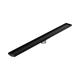 Nero Tile Insert V Channel 1200X106Mm Floor Grate 80Mm Outlet Matte Black