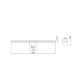 Nero Tile Insert V Channel 800X106Mm Floor Grate 80Mm Outlet Gun Metal