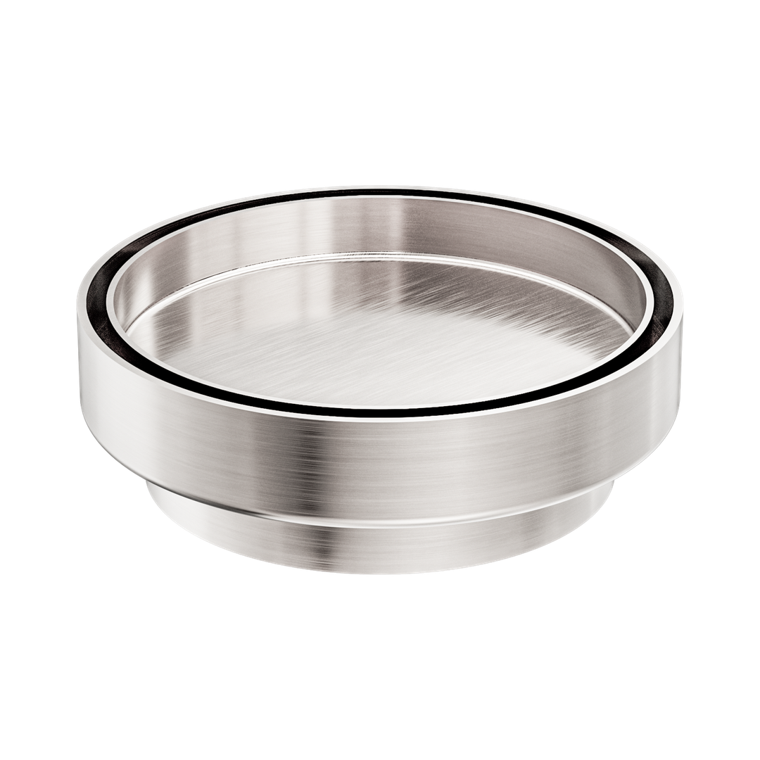 Nero 130Mm Round Tile Insert Floor Waste 100Mm Outlet Brushed Nickel