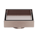 Nero 100Mm Square Tile Insert Floor Waste 50Mm Outlet Brushed Bronze