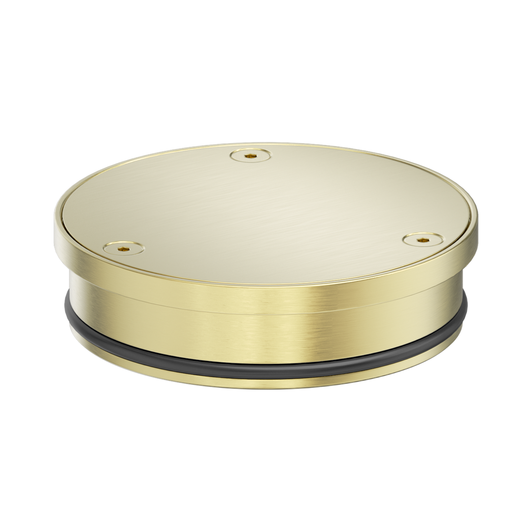 Nero 316L Stainless Round Clear Out 100Mm Outlet Brushed Gold