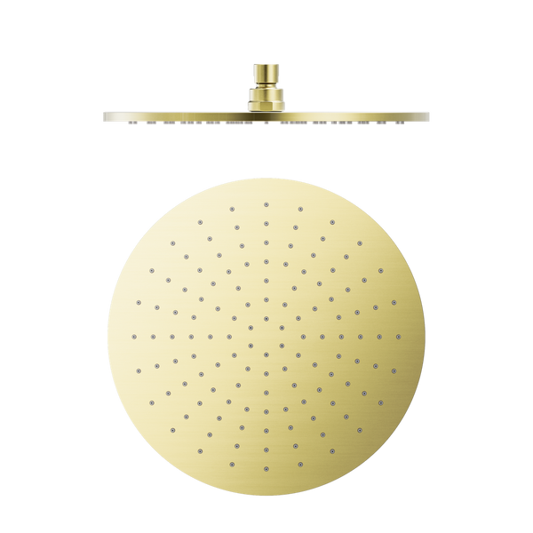 Nero 300Mm Round Shower Head Brushed Gold