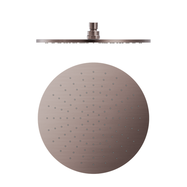 Nero 300Mm Round Shower Head Brushed Bronze