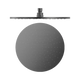 Nero 300Mm Round Shower Head Graphite
