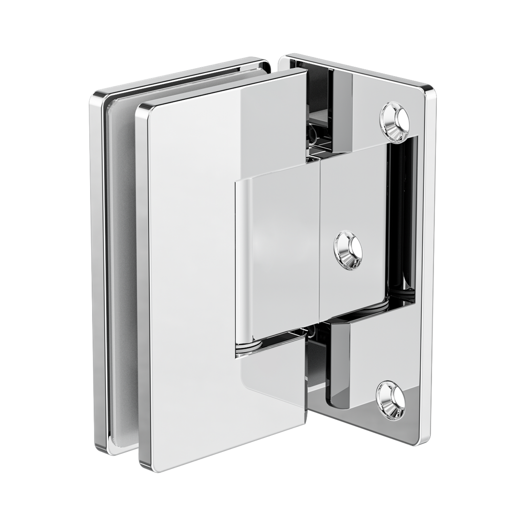 Nero 90 Degree Glass To Wall Shower Hinge 10Mm Glass Chrome