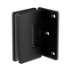 Nero 90 Degree Glass To Wall Shower Hinge 10Mm Glass Matte Black