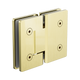 Nero 180 Degree Glass To Glass Shower Hinge 10Mm Glass Brushed Gold