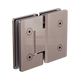 Nero 180 Degree Glass To Glass Shower Hinge 10Mm Glass Brushed Bronze