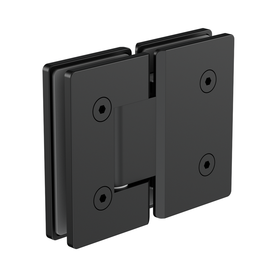 Nero 180 Degree Glass To Glass Shower Hinge 10Mm Glass Matte Black