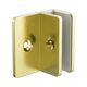 Nero Shower F Bracket 10Mm Glass Brushed Gold