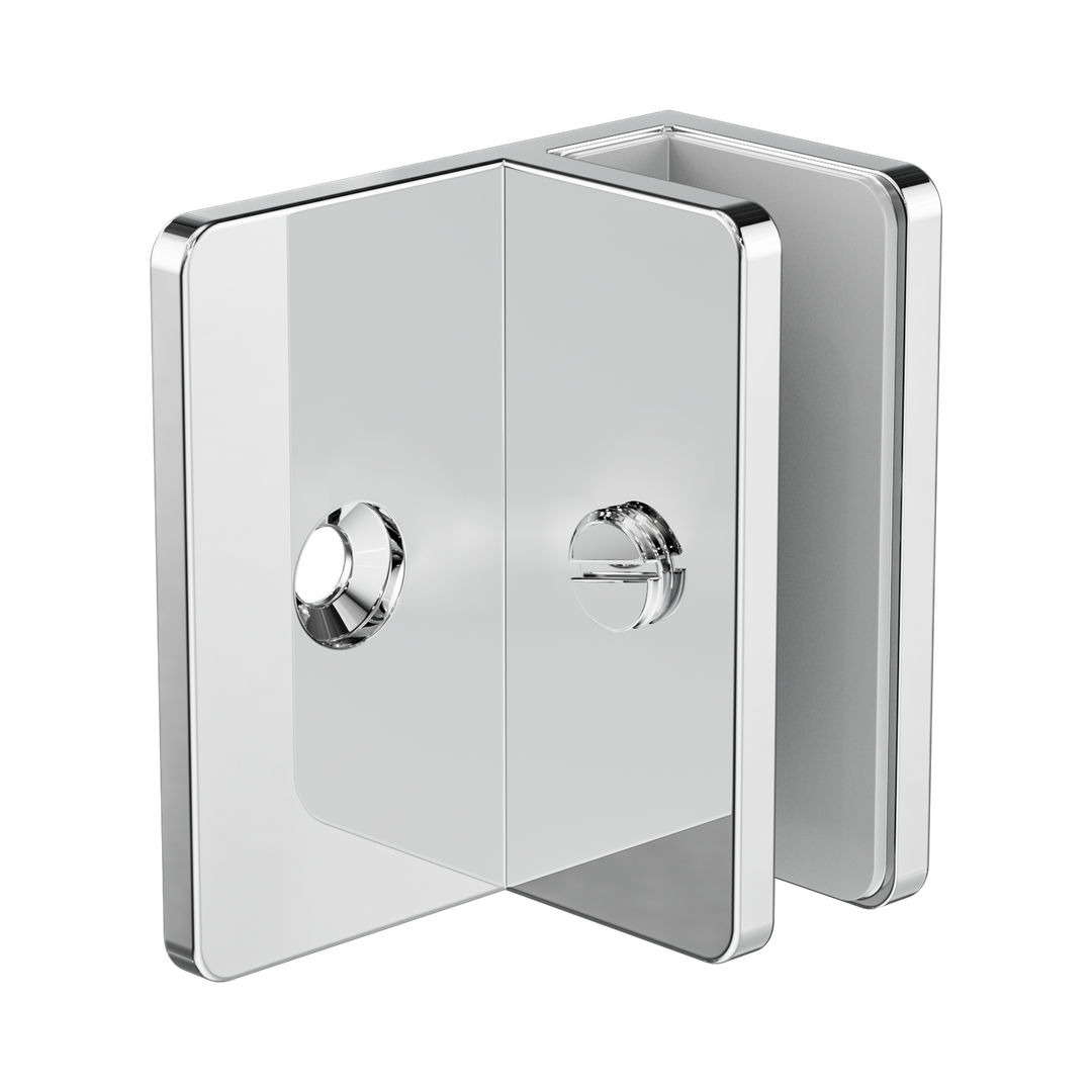Nero Shower F Bracket 10Mm Glass Chrome